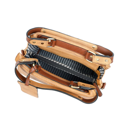 Stylish Tan Leather Handbag Combo Set | Premium Tote with Pouch & Wallet