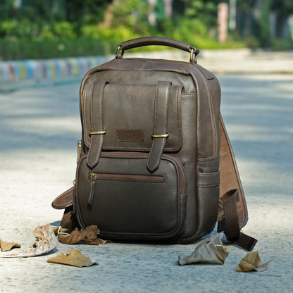 Compact & Stylish Leather Unisex Small Backpack – Perfect for Everyday Use. Art: BG-1610-S