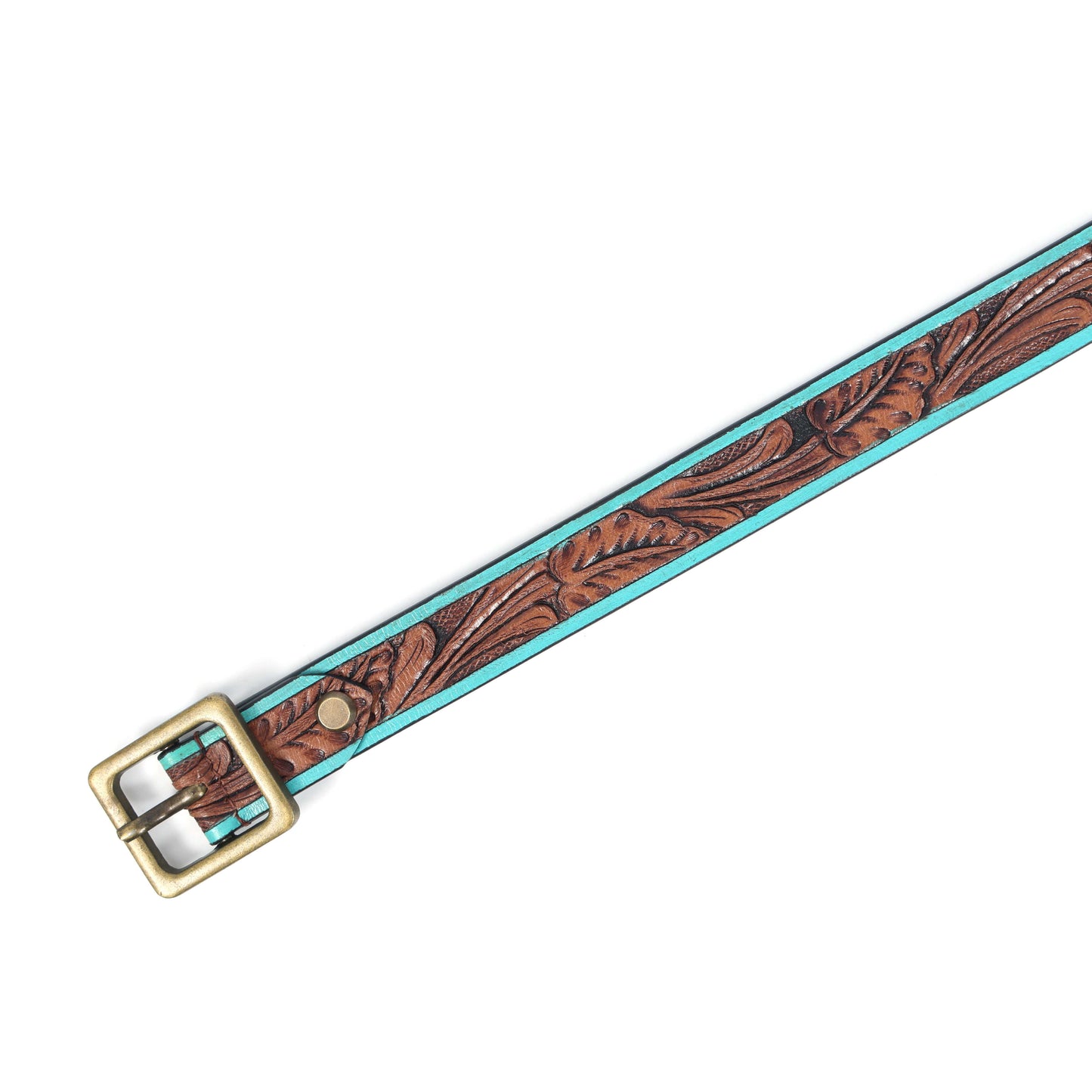 Hand-Carved Leather Belt – Stylish and Unique Handmade Design for Men and Women. LB-839