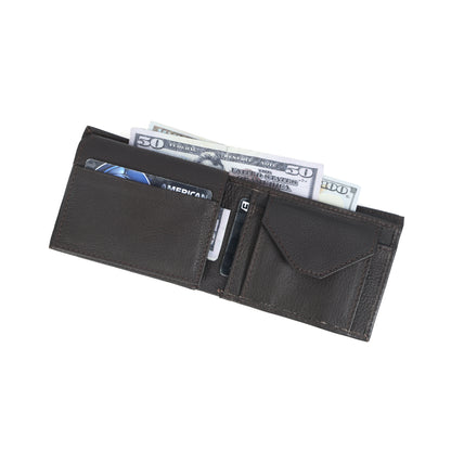Sleek Black Leather Wallet - Style and Practicality Combined, Art:- LA-1408