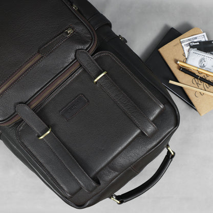 Elegant Soft Black Leather Backpack – Stylish, Versatile, and Organized  ART:- BG-1610