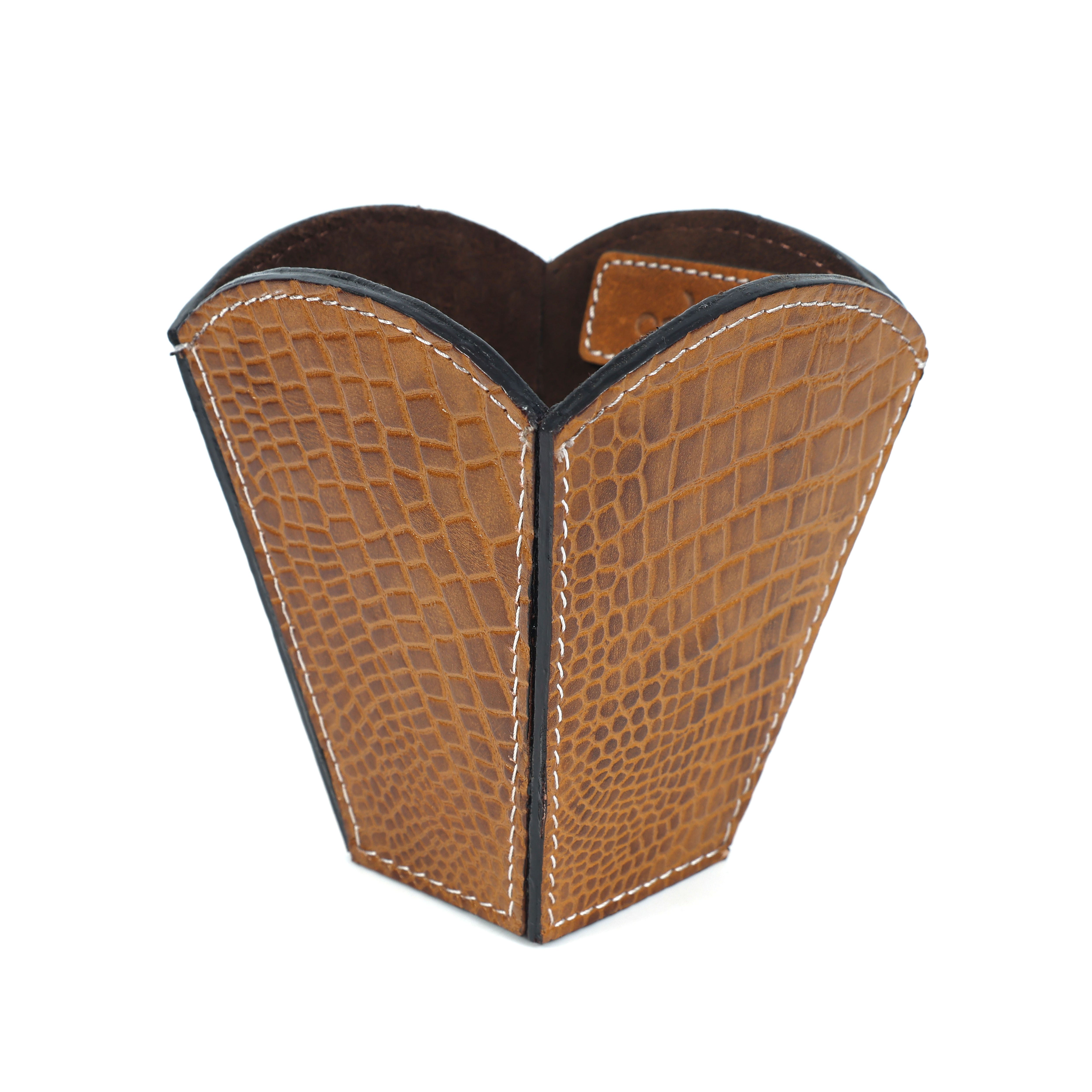 Premium Handcrafted Leather Pen Holder