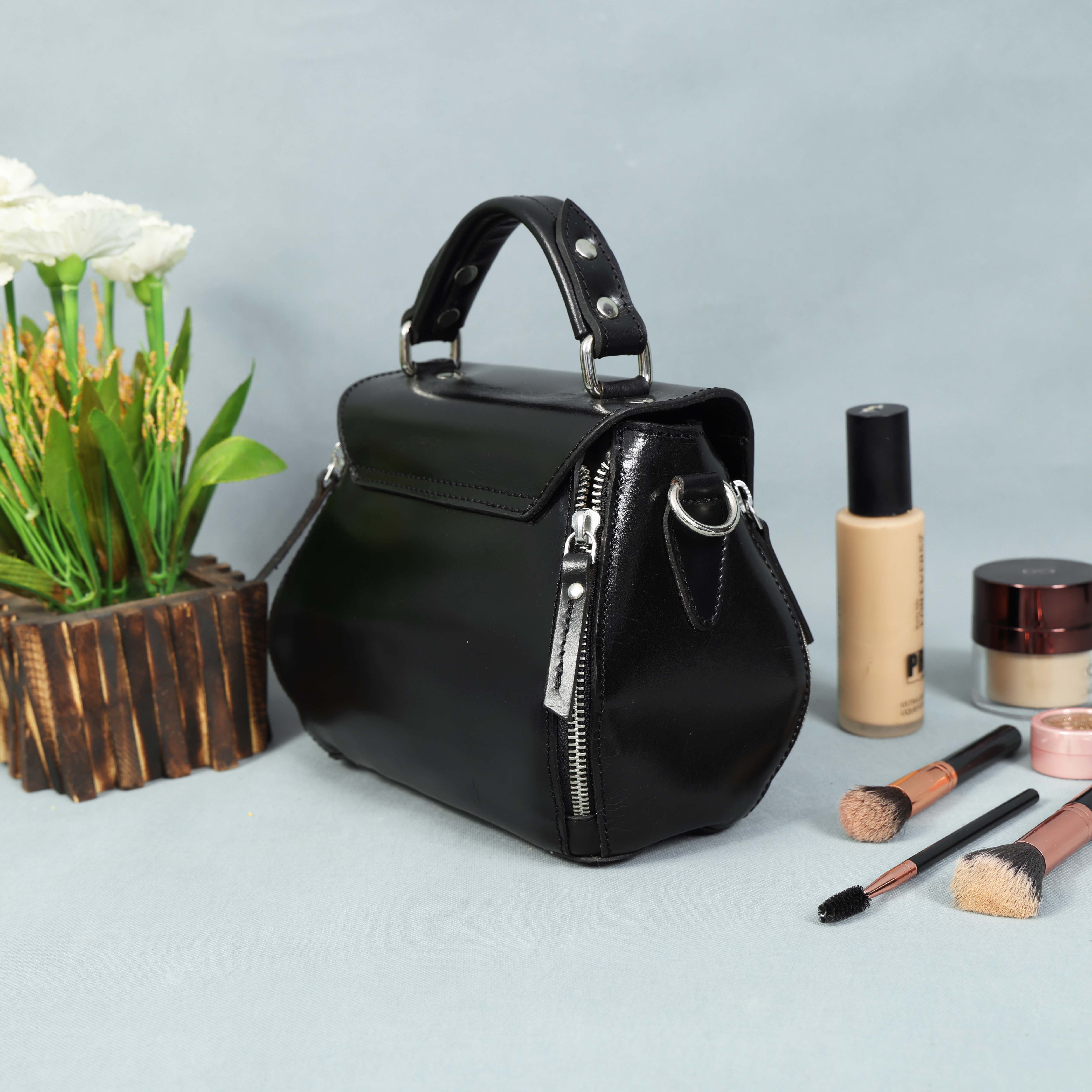  pure leather sling bag with extra storage for girls and women | Party wear, Art: BG-1568