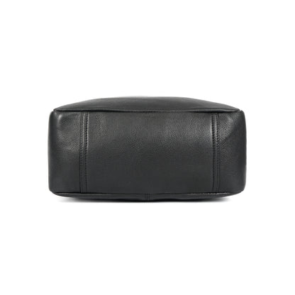 Premium Black Genuine Leather Shoulder Bag | Elegant Everyday Tote for Women Art:-BG-1675