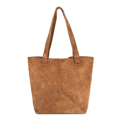 Genuine Leather Brown Tote Bag | Stylish Large Shoulder Shoppe