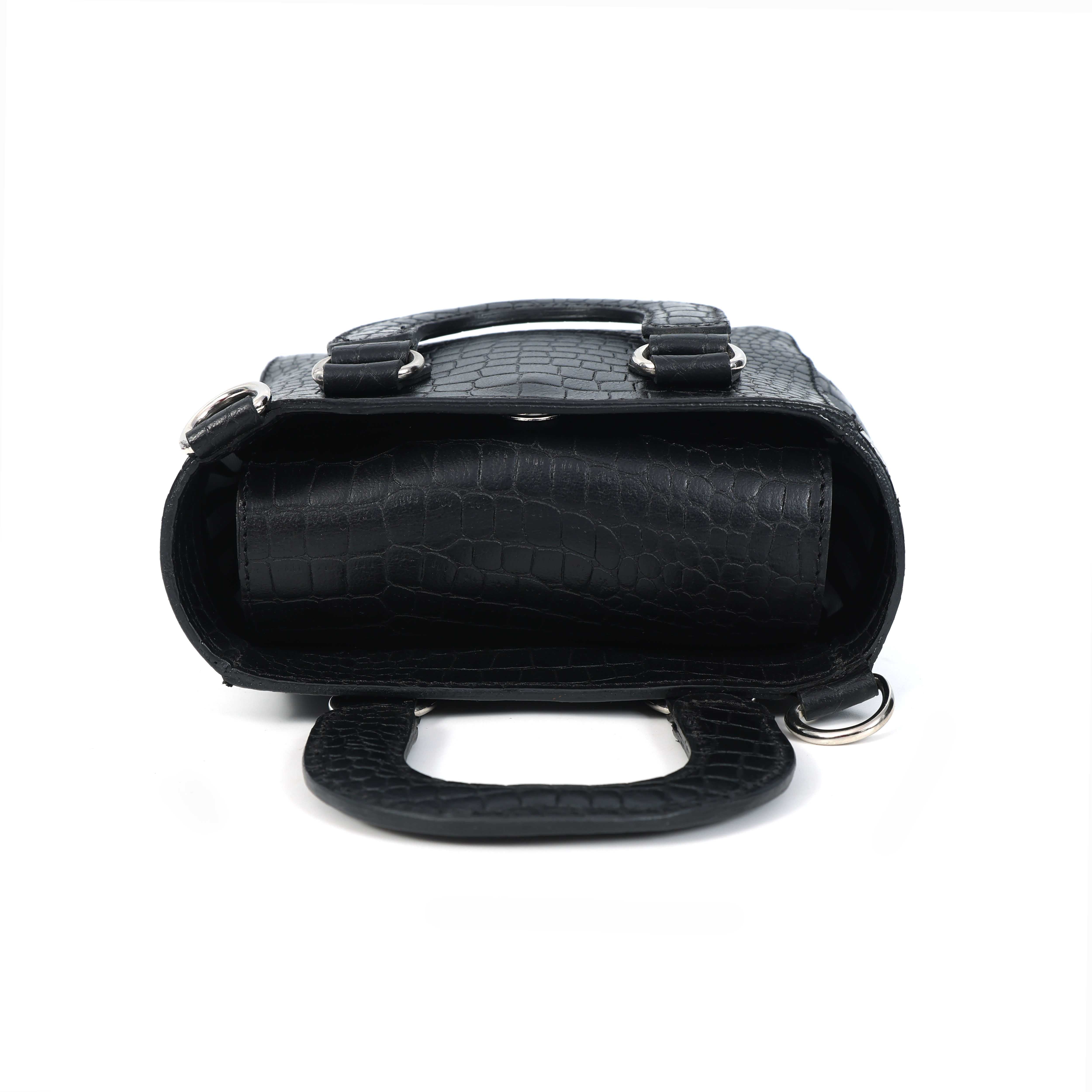 Stylish Leather Croco Print Sling Bag  Chic & Versatile. BG-1621