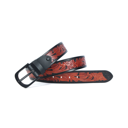 Stylish Brown Belt with Black Buckle – Perfect Party Wear Accessory. LB-851