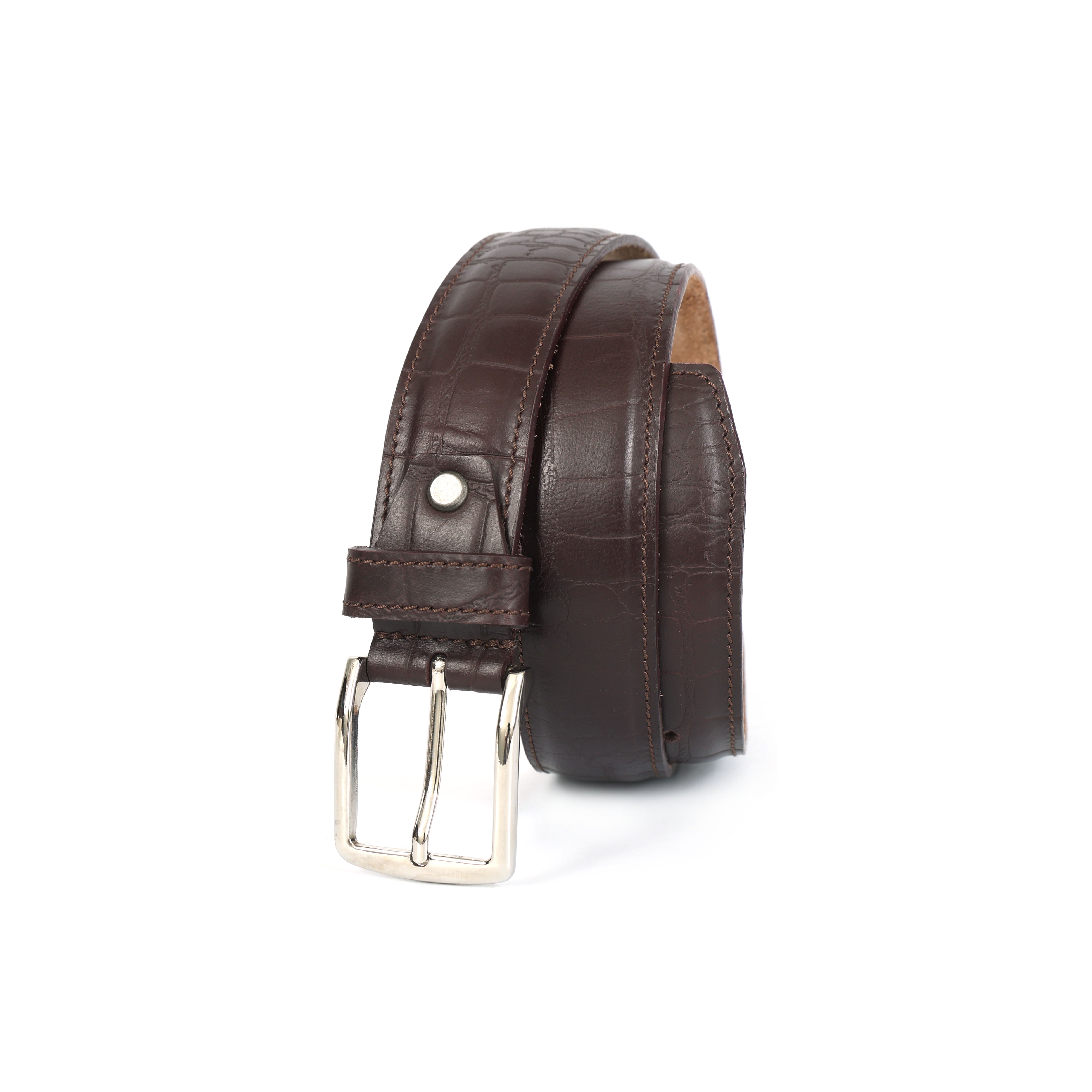 Celtic Dark Brown Genuine Leather Belt | Classic Formal Belt for Men
