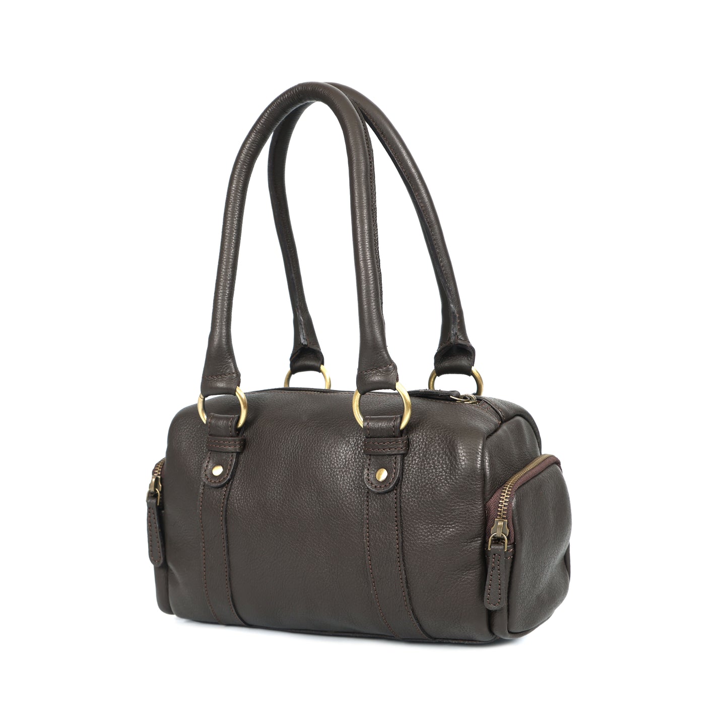 Genuine Leather Black Shoulder Satchel | Classic Medium Tote for Women