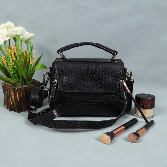 pure leather sling bag with extra storage for girls and women | Party wear, Art: BG-1568-C