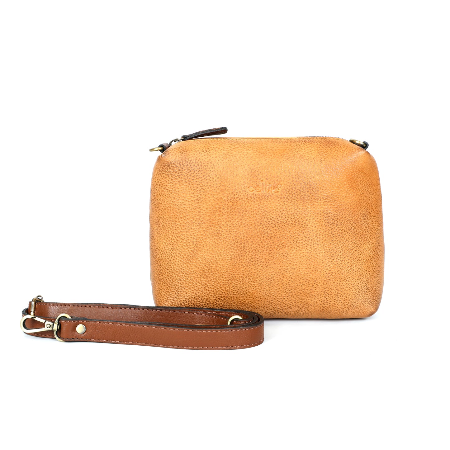 Stylish Tan Leather Handbag Combo Set | Premium Tote with Pouch & Wallet