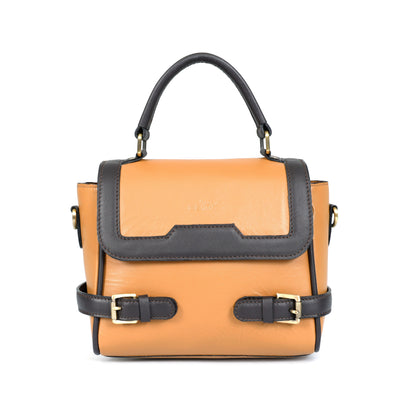 Elegant  Leather Handbag for Women | Trendy Satchel with Detachable Strap | Perfect for Work & Casual Outings ART-BG-1674