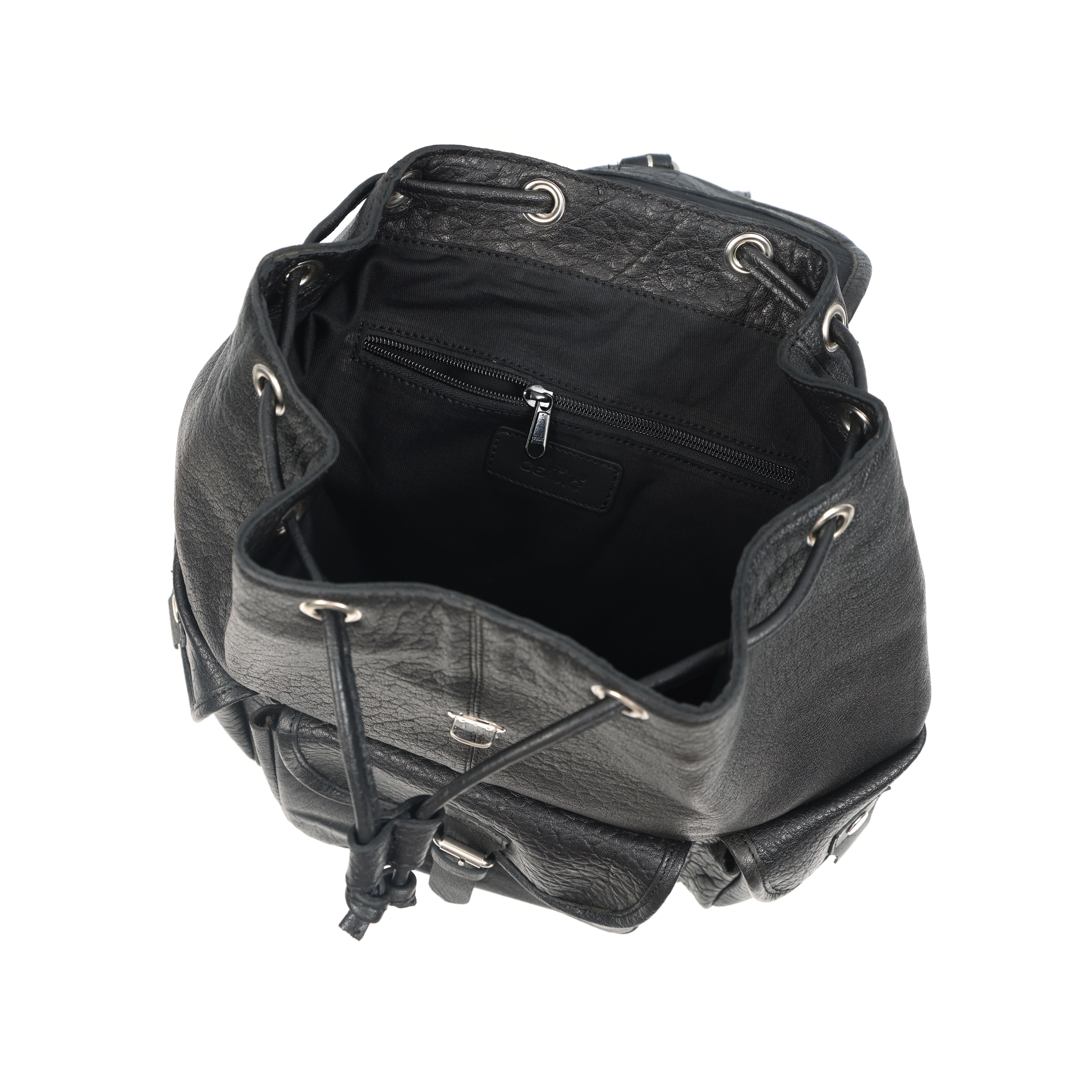 Premium Genuine Black Leather Backpack: Timeless Style and Versatility