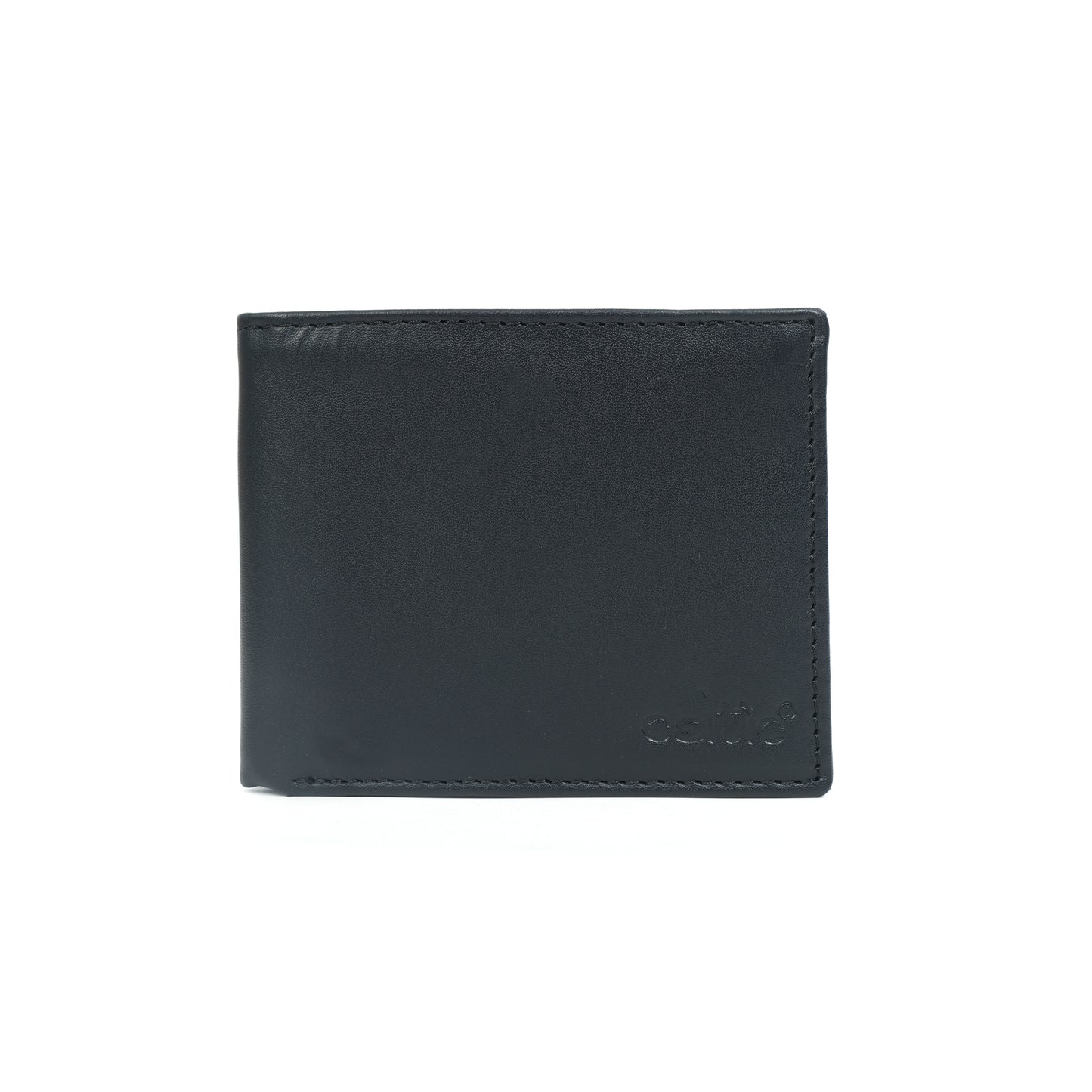 Men’s Black Bi-Fold Wallet with Visible Card Slots Art: LA-1436
