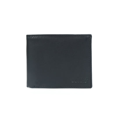 Men’s Black Bi-Fold Wallet with Visible Card Slots Art: LA-1436