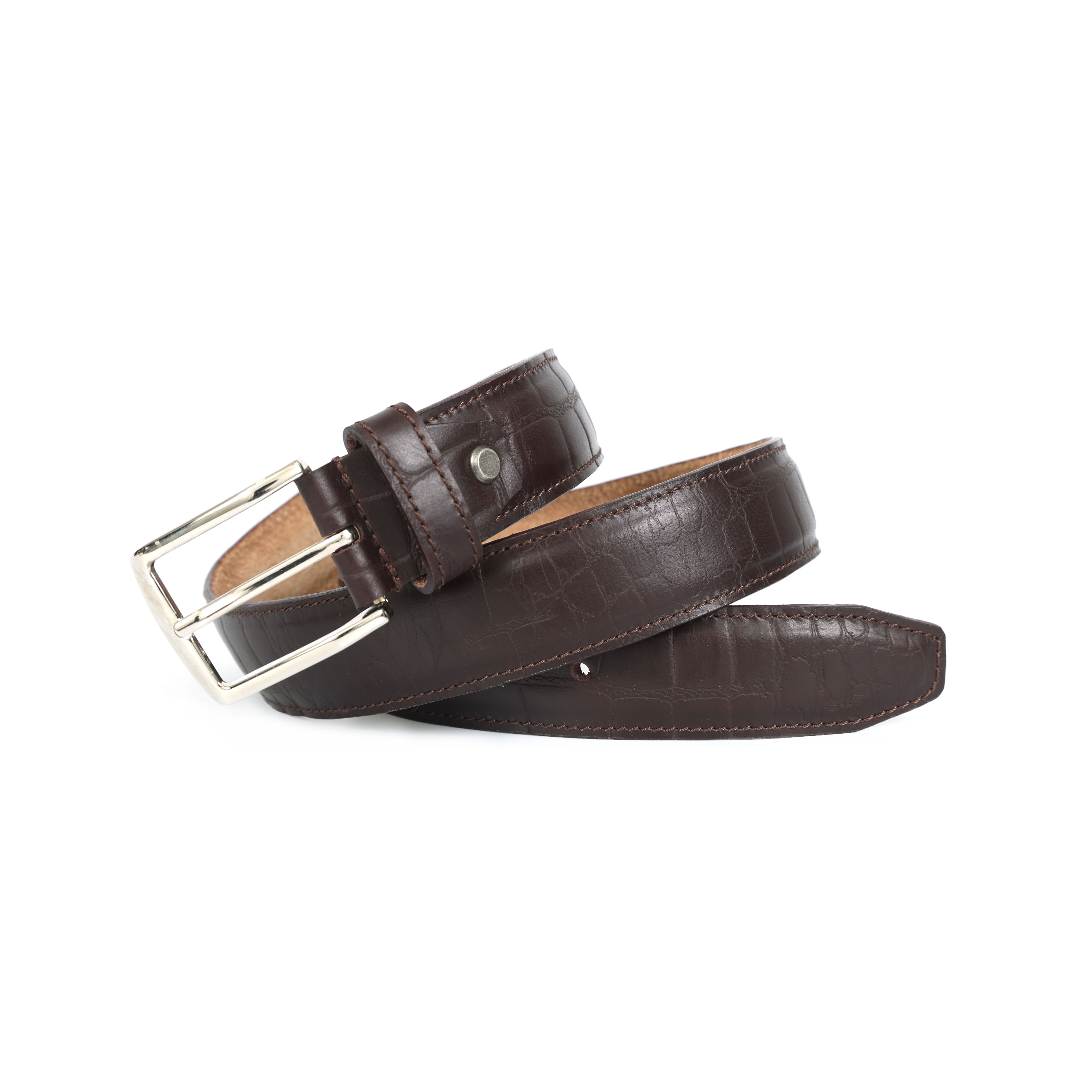 Celtic Dark Brown Genuine Leather Belt | Classic Formal Belt for Men