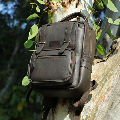 Compact & Stylish Leather Unisex Small Backpack – Perfect for Everyday Use. Art: BG-1610-S