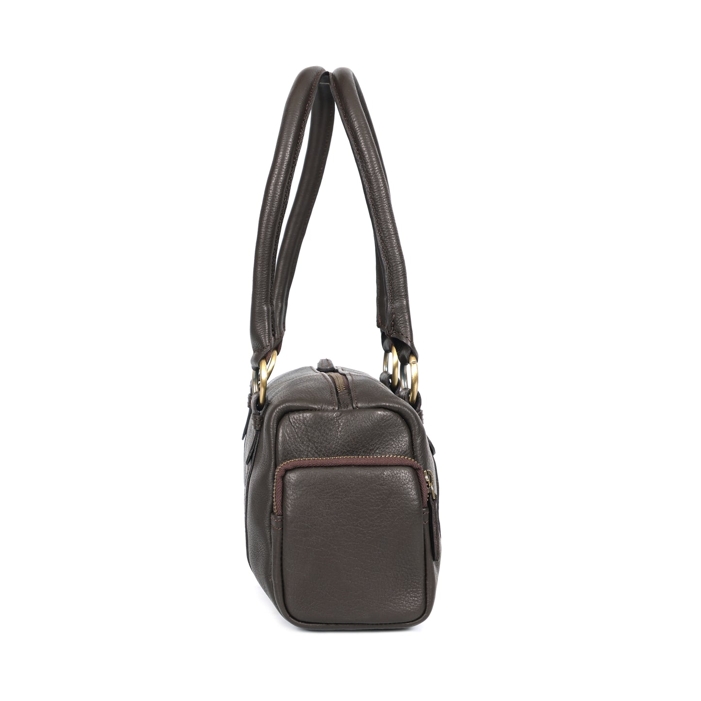 Genuine Leather Black Shoulder Satchel | Classic Medium Tote for Women