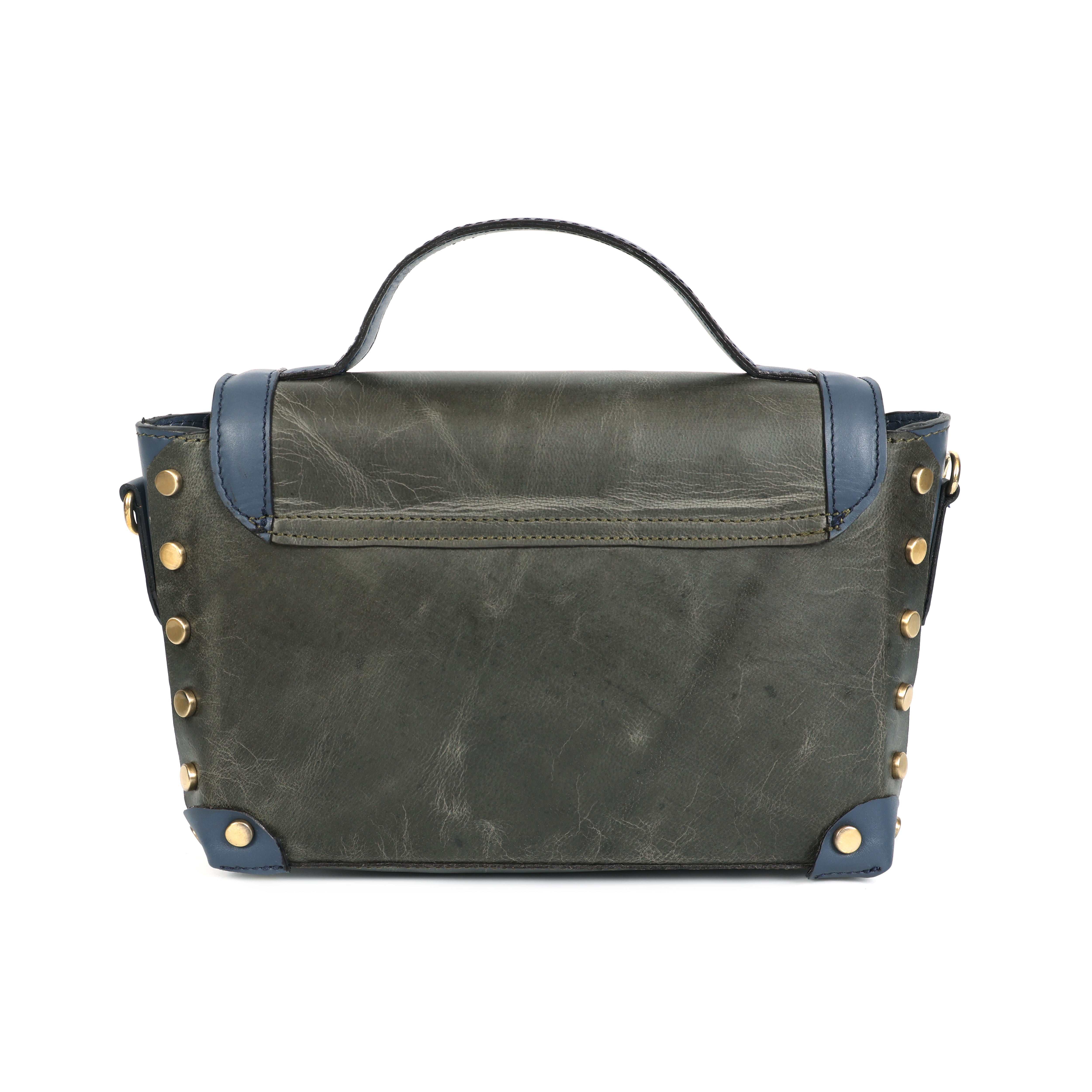 Premium Genuine  Leather  Crossbody HandBag with Top Handle,  & Adjustable Strap