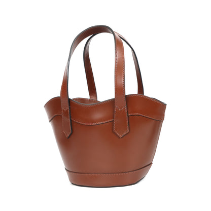 Genuine Leather Brown crossbody Bag | Classic bag with top handle for Women