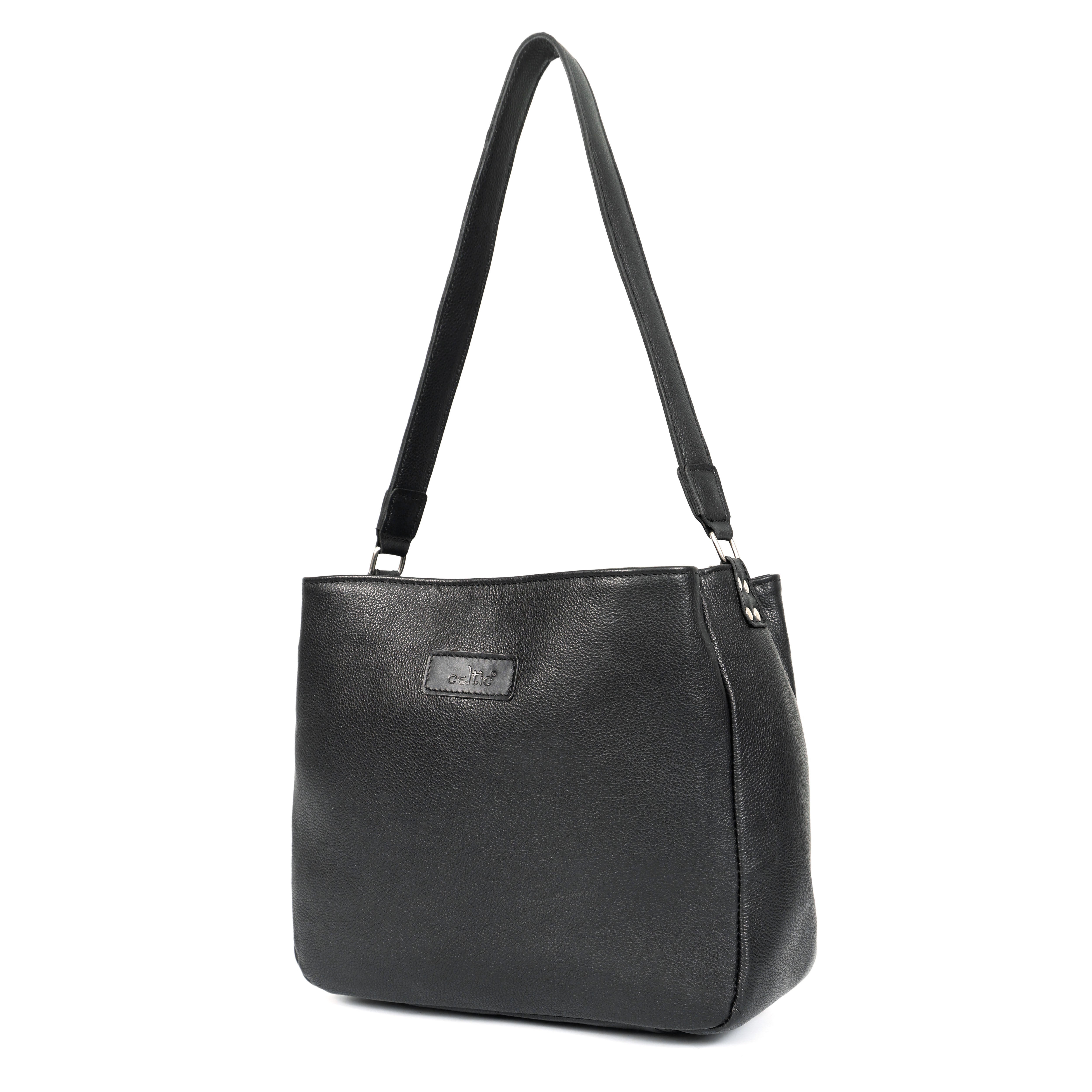 Premium Genuine Leather  Shoulder Tote Bag for Women with Long Strap