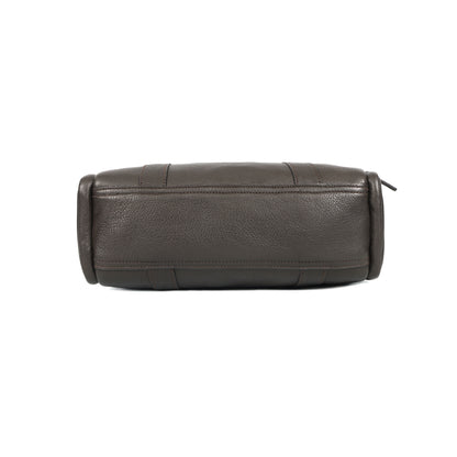 Genuine Leather Black Shoulder Satchel | Classic Medium Tote for Women