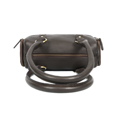 Genuine Leather Black Shoulder Satchel | Classic Medium Tote for Women