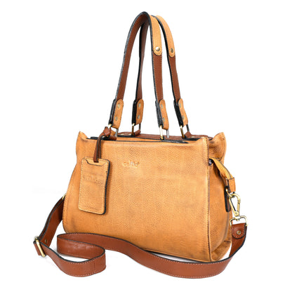 Stylish Tan Leather Handbag Combo Set | Premium Tote with Pouch & Wallet