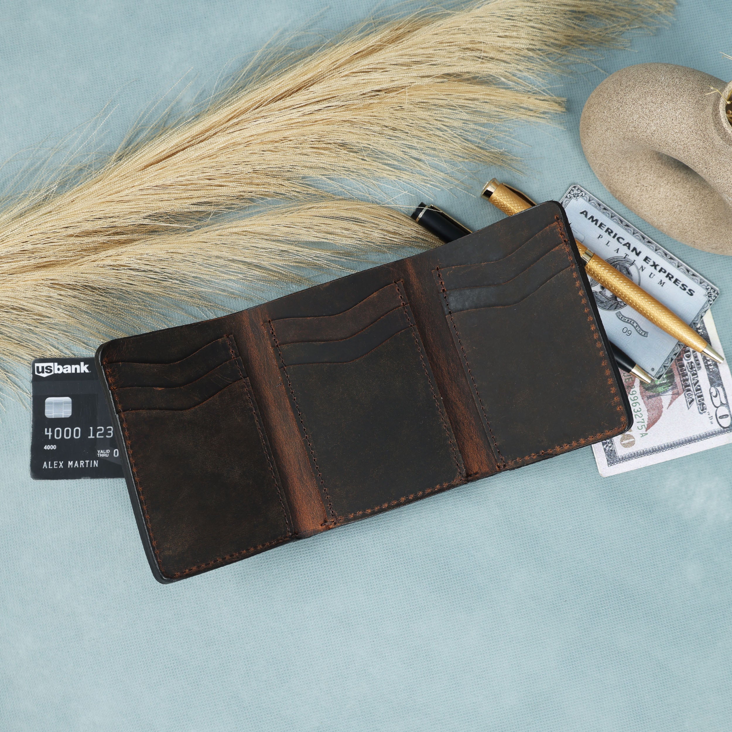 Premium Handcrafted Leather Wallet & Belt Combo  Mens Luxury Gift Set