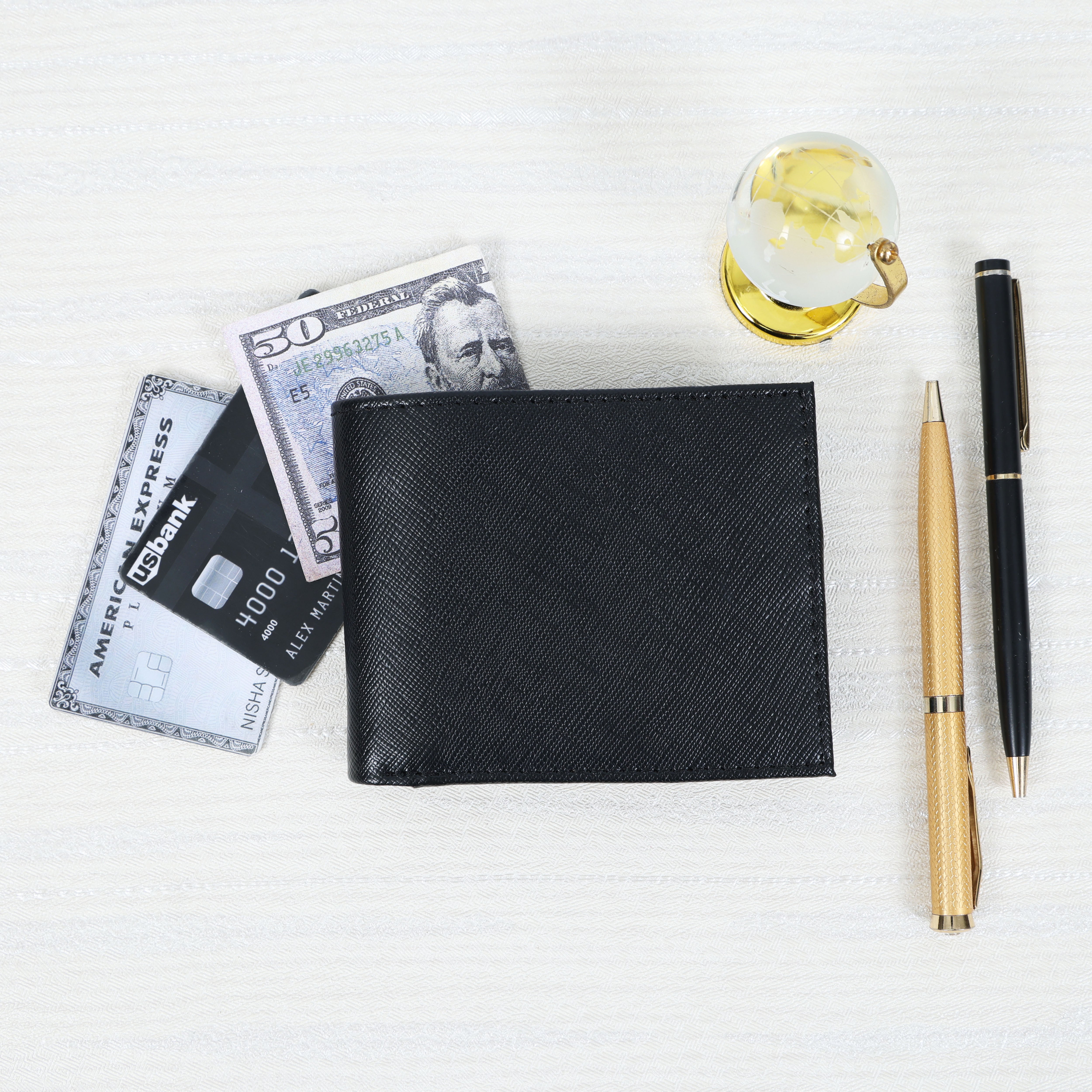 Premium Black Leather Belt & Wallet Combo for Men | For  Everyday Gift Set