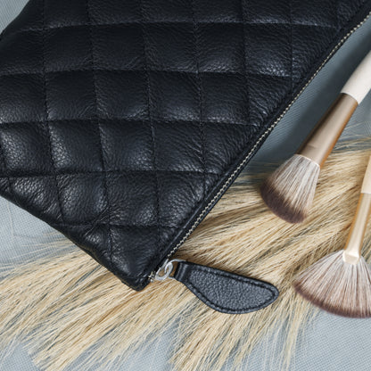 Black Pure Leather Clutch Bag for Women – Elegant & Timeless. BG-1633