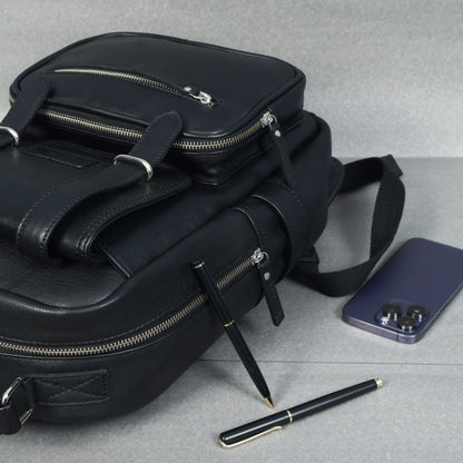 Compact & Stylish Leather Unisex Small Backpack – Perfect for Everyday Use. Art: BG-1610-S