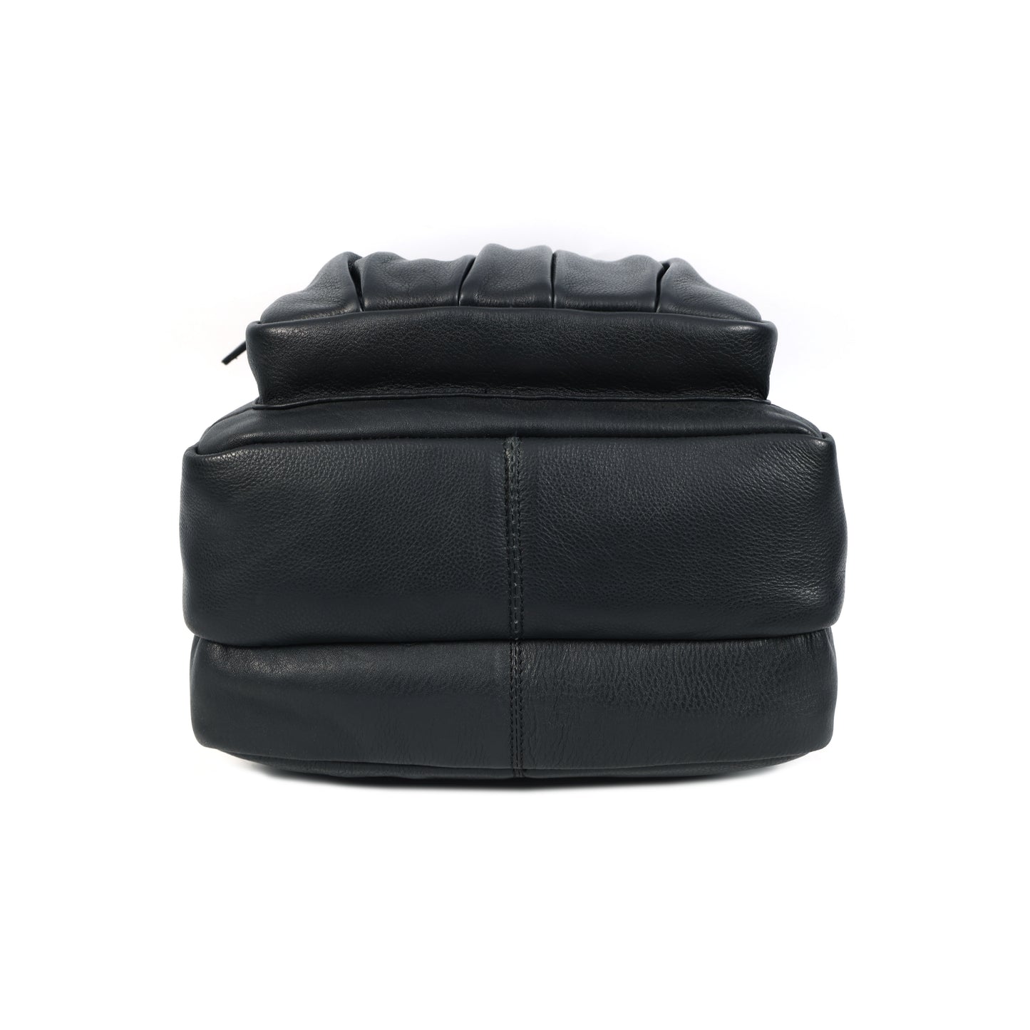 Black PURE Leather Backpack – Minimalist & Durable Everyday Companion. BG-1631