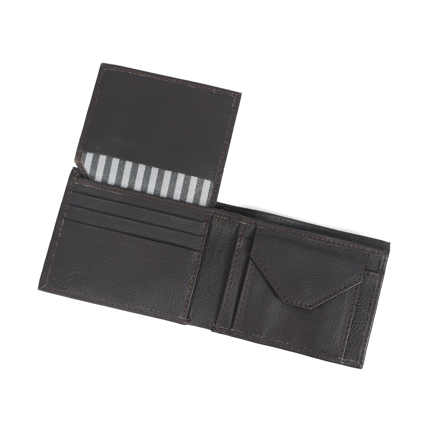 Sleek Black Leather Wallet - Style and Practicality Combined, Art:- LA-1408