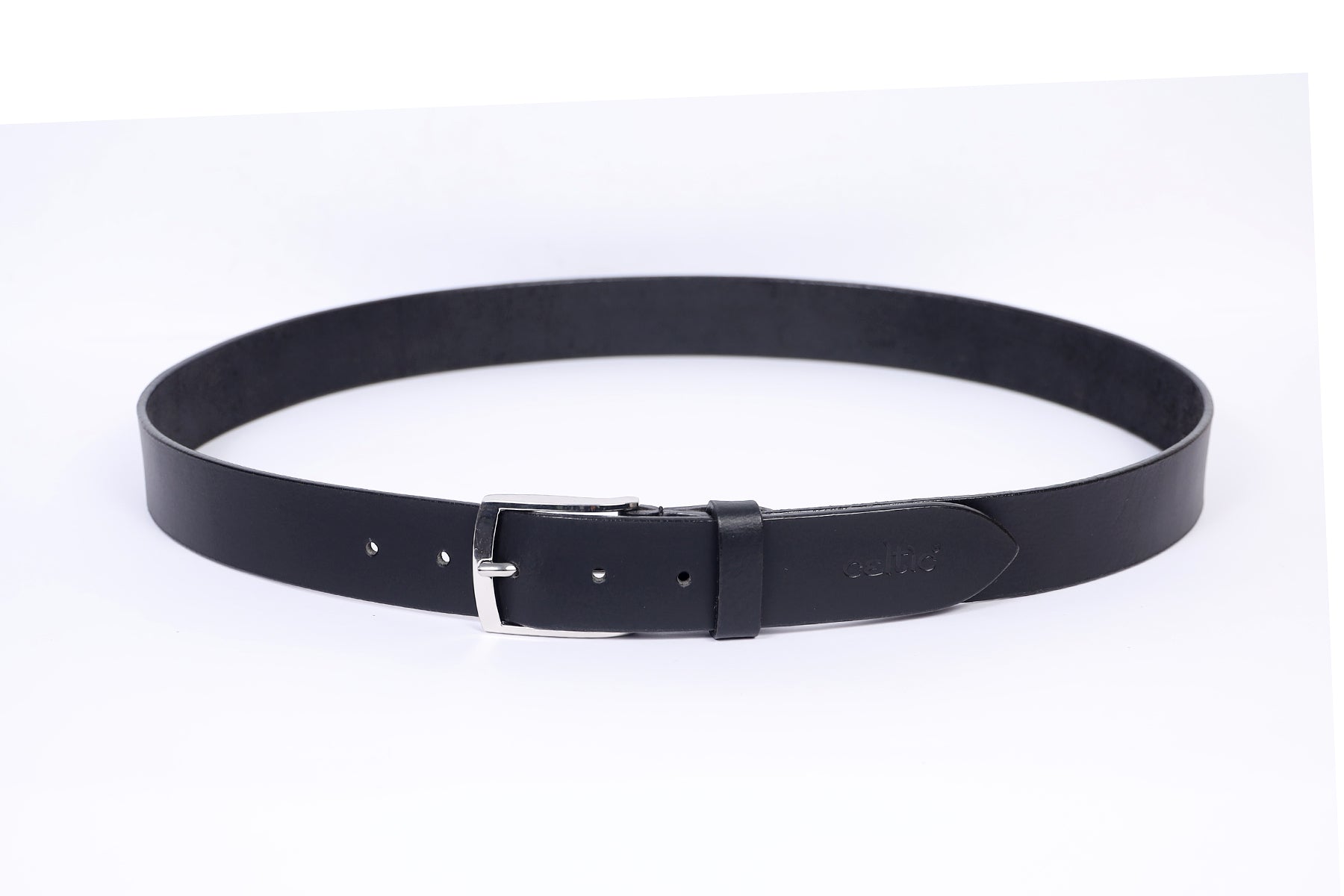 Celtic 35MM Black Premium Leather Belt - CELTICINDIA