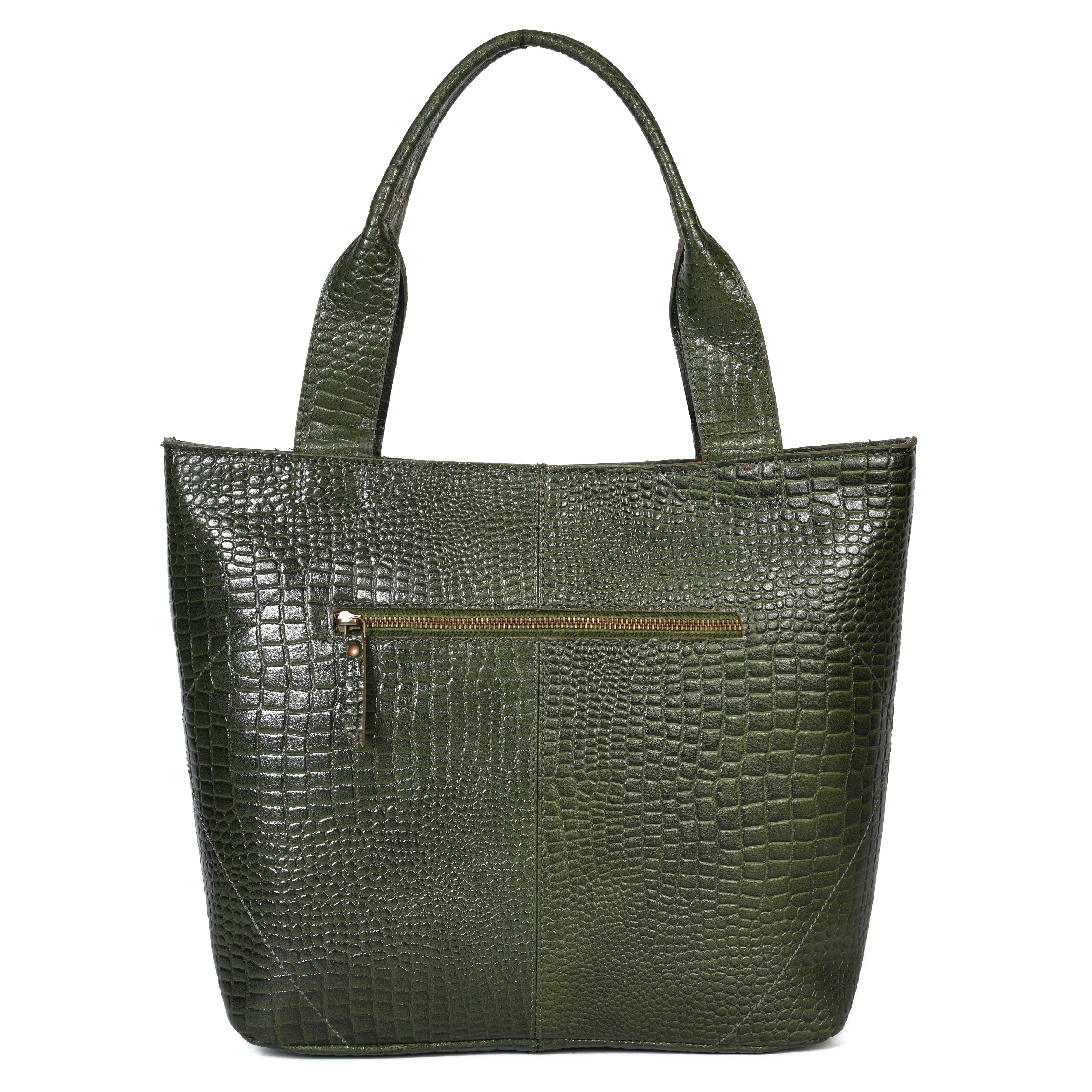 New  premium Elegance in Leather Tote Bag with Leather Accents. Art: BG-1387