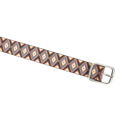 Stylish Printed Belt with Silver Buckle – Durable & Adjustable Fashion Accessory.LB-893