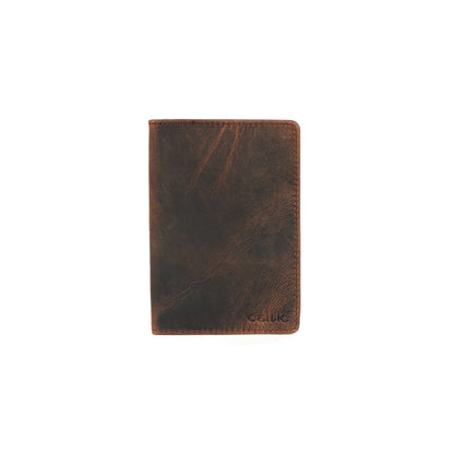 Premium Brown Leather Passport Case – Stylish & Durable Travel Wallet.LA-1418