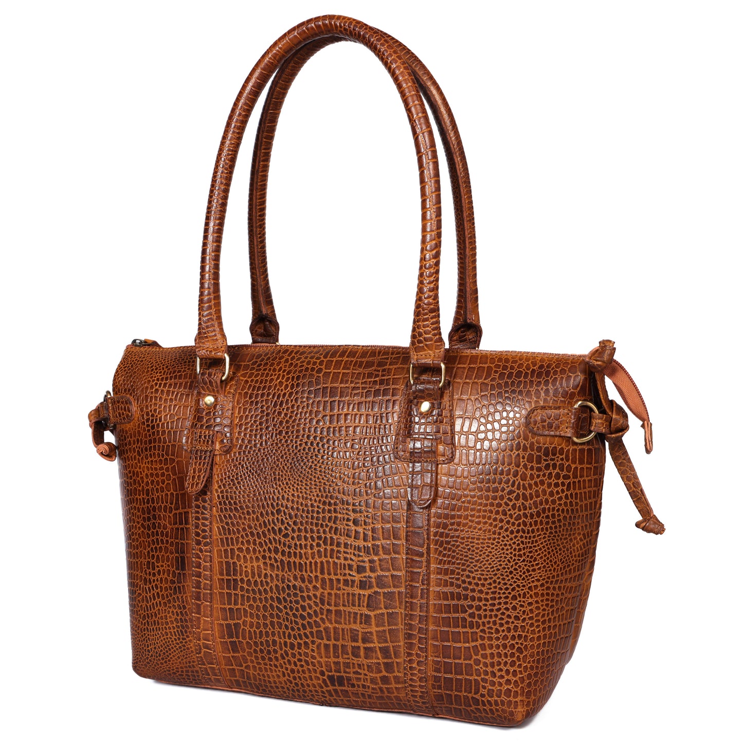 Elevate Your Style with our stylish Leather Accent Tote Bag. Art: BG-1599