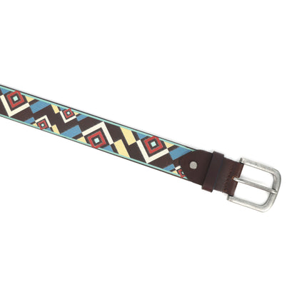 Multicolor Digital Print Belt – Stylish & Adjustable Fashion Accessory for Men & Women.LB-885