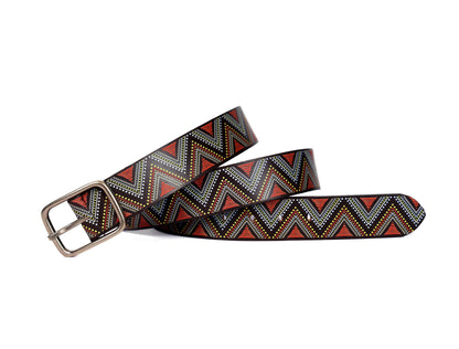 "Personalized Chic: Leather Printing Belts Redefining Style" Art: LB-817