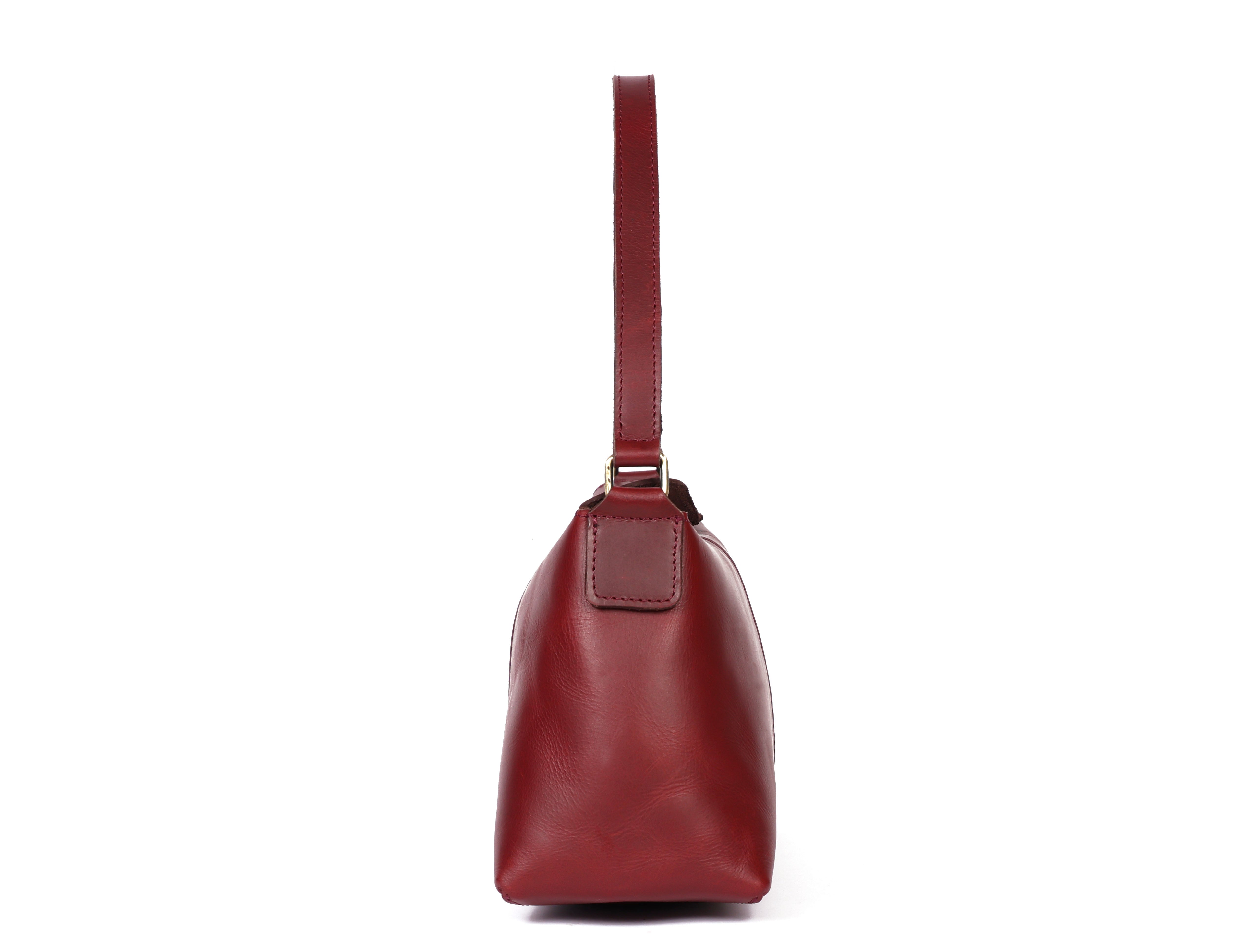 Premium  Genuine Leather Burgundy Shoulder & Sling Bag