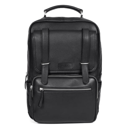 Elegant Soft Black Leather Backpack – Stylish, Versatile, and Organized  ART:- BG-1610