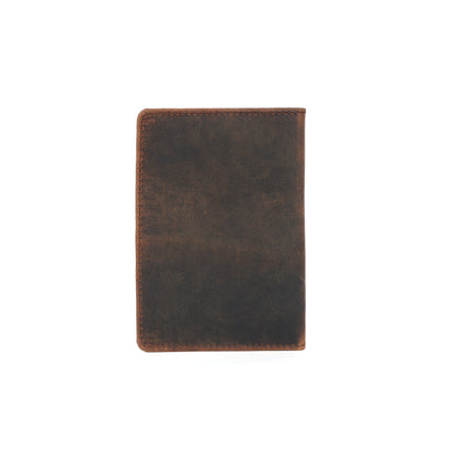 Premium Brown Leather Passport Case – Stylish & Durable Travel Wallet.LA-1418