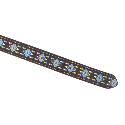 Stylish Blue Digital Print Belt – Trendy & Adjustable Fashion Accessory.LB-887