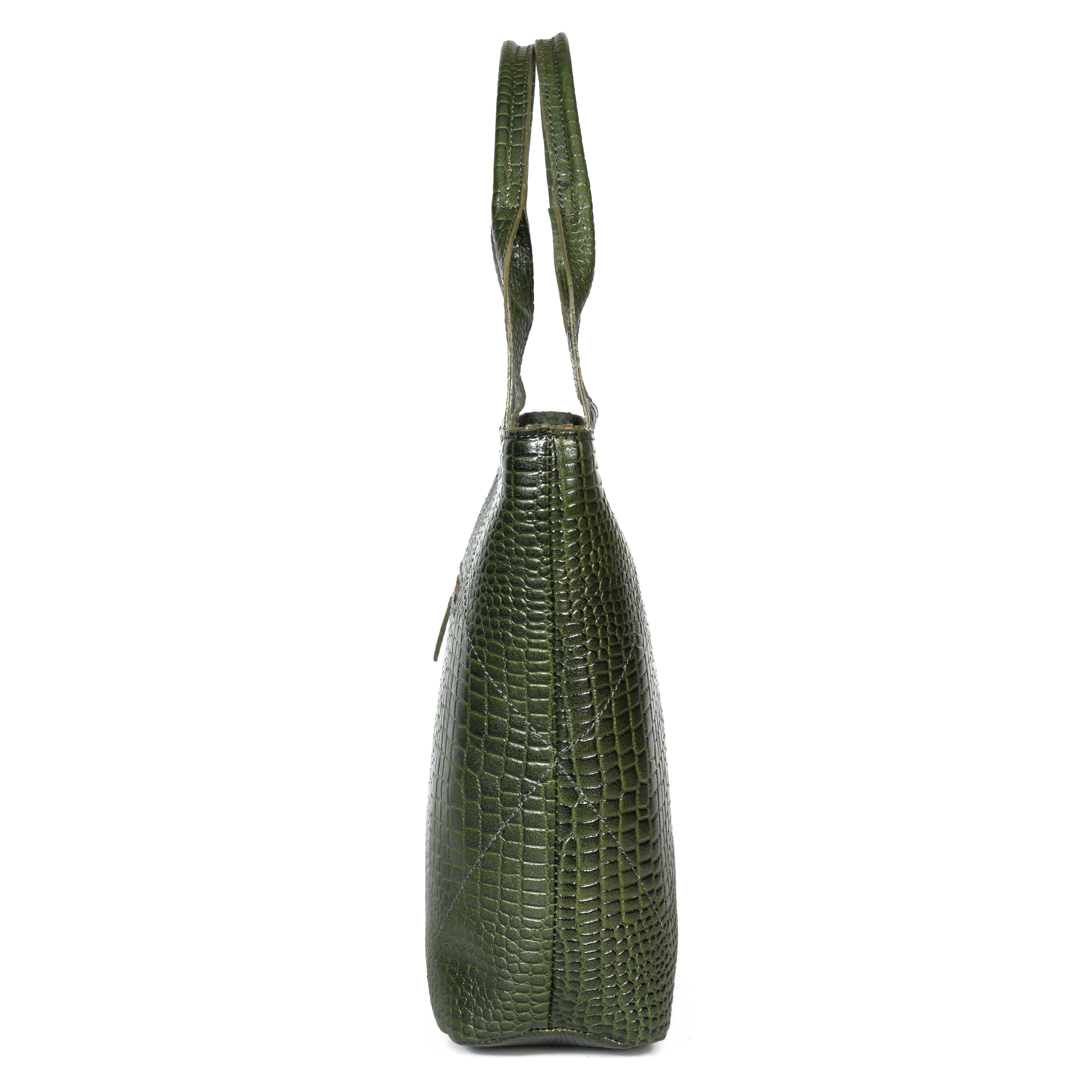New  premium Elegance in Leather Tote Bag with Leather Accents. Art: BG-1387