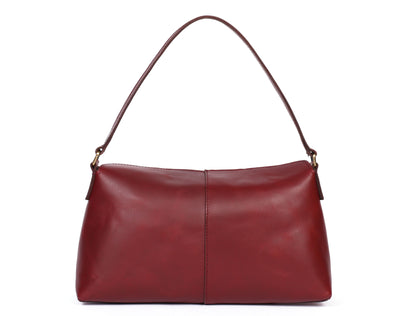 Exquisite Burgundy Leather Sling Bag - CELTICINDIA