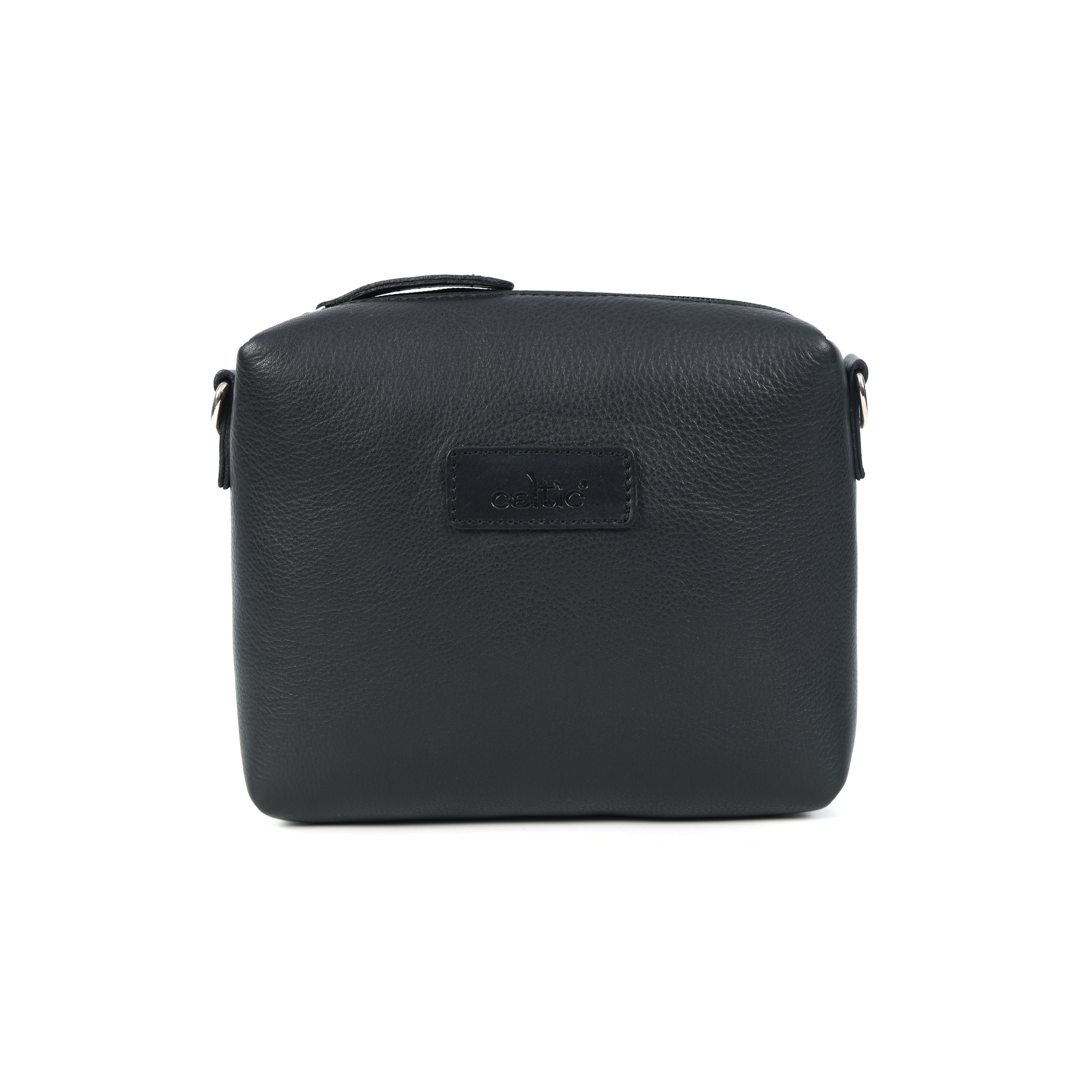 Premium Genuine Leather Compact Sling  Bag with Adjustable Strap