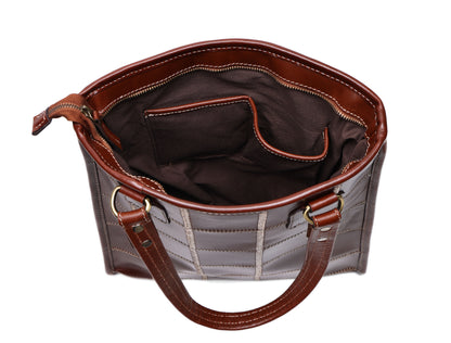 "Earthy Elegance: Elevate Your Style with Our Versatile Brown Tote Bag" Art: BG-1529-Z