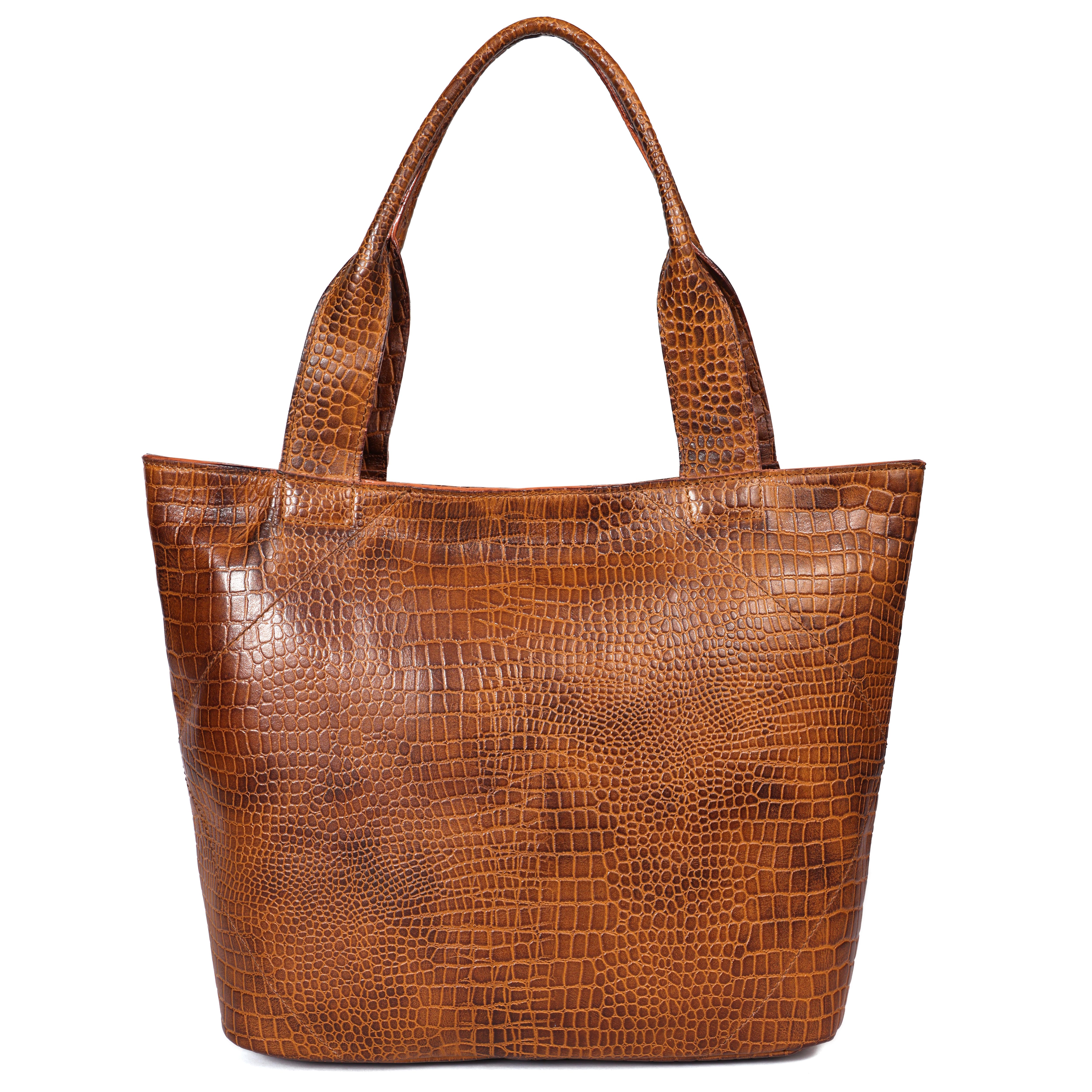 New  premium Elegance in Leather Tote Bag with Leather Accents. Art: BG-1387